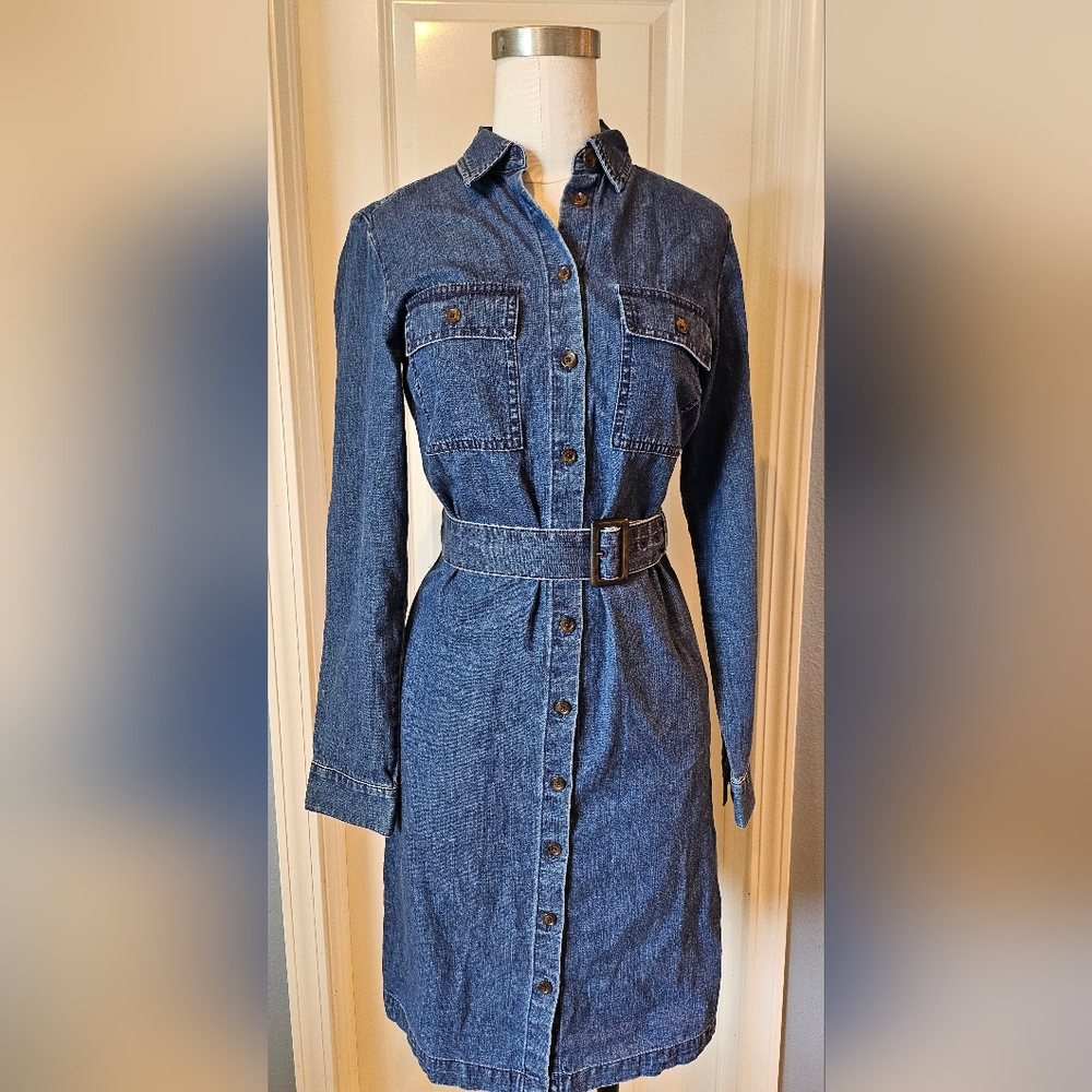 Cute  NWT J.Crew Factory Denim Dress size 2